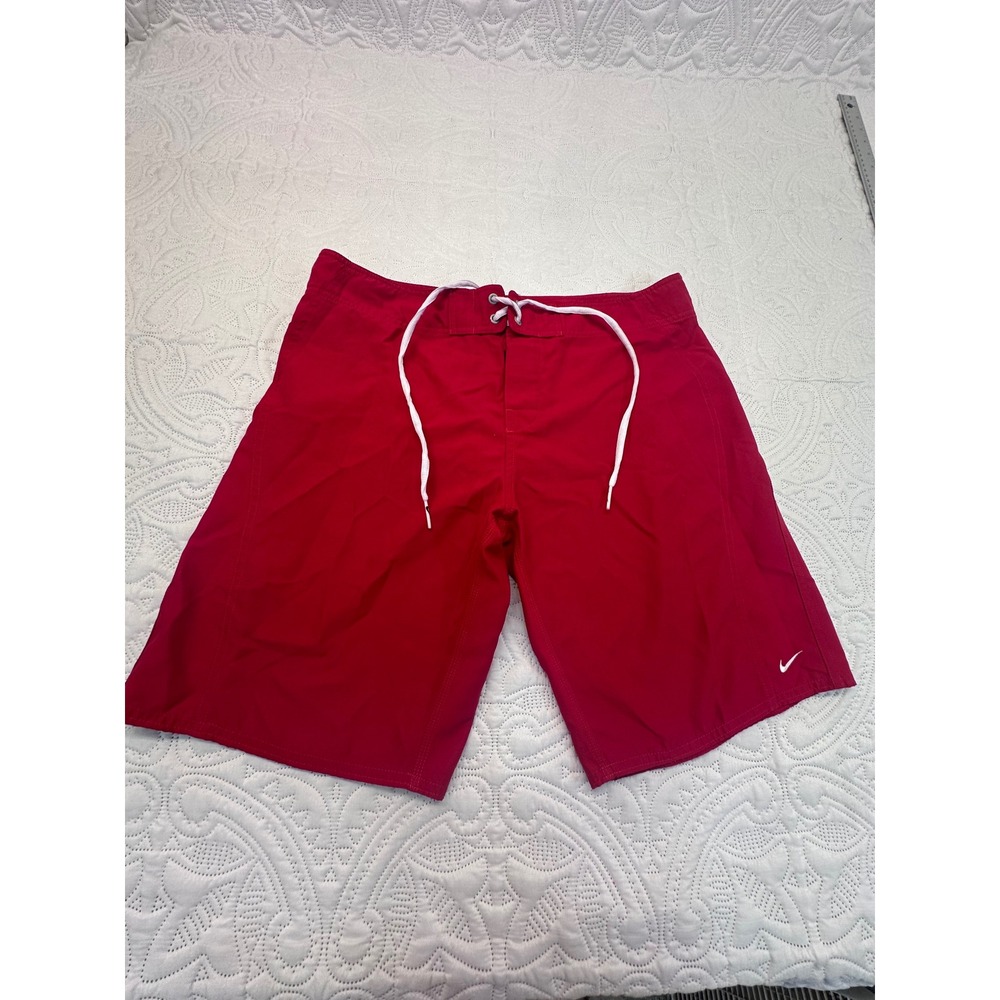 Nike Swim Mens Red Board Shorts Trunks Size Large RN37966 CA00158